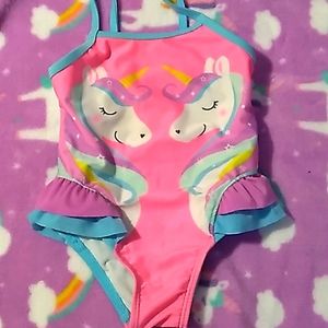 Wonder Nation unicorn one piece bathing suit 18 months